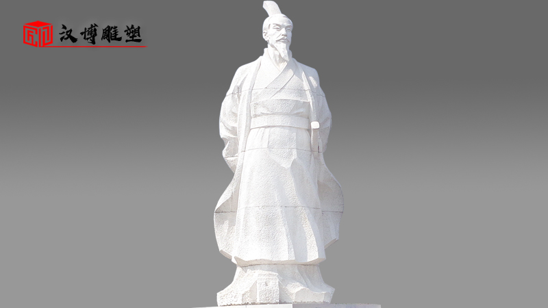 石雕像定制_大型石雕_人物雕塑_文財(cái)神雕像_范蠡雕塑