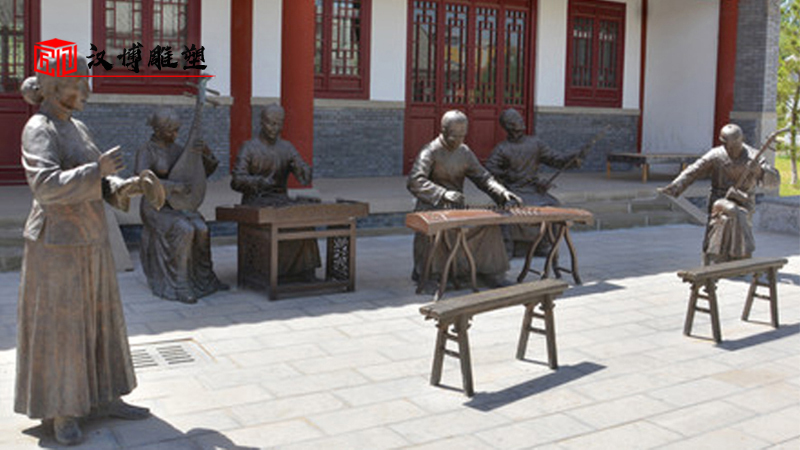 人物鑄銅雕塑_民俗文化雕像_景區(qū)銅雕定制_戶外大型雕像_商業(yè)街雕塑