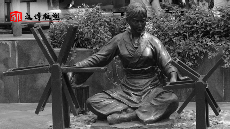 紡織非遺要傳承發(fā)展,打造符合現(xiàn)代人審美的紡織主題人物雕塑