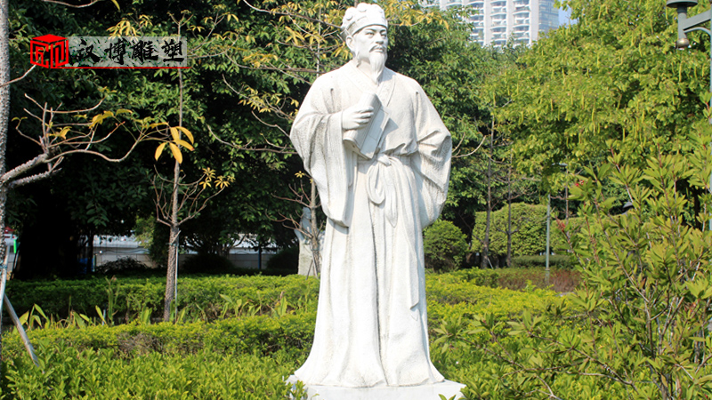 歷史人物石雕_人物石雕定制_大型石雕像_戶(hù)外景觀雕塑_名人石雕像