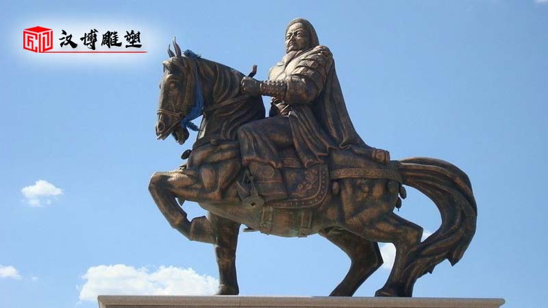 成吉思汗人物雕塑制作；欣賞雕塑的魅力探聽(tīng)名人的一生