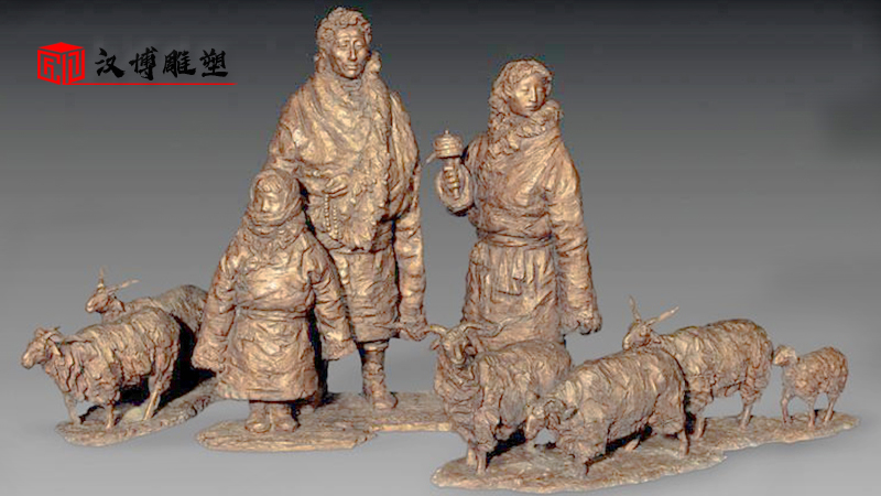 獨(dú)居特色的藏族主題文化雕塑展覽欣賞 