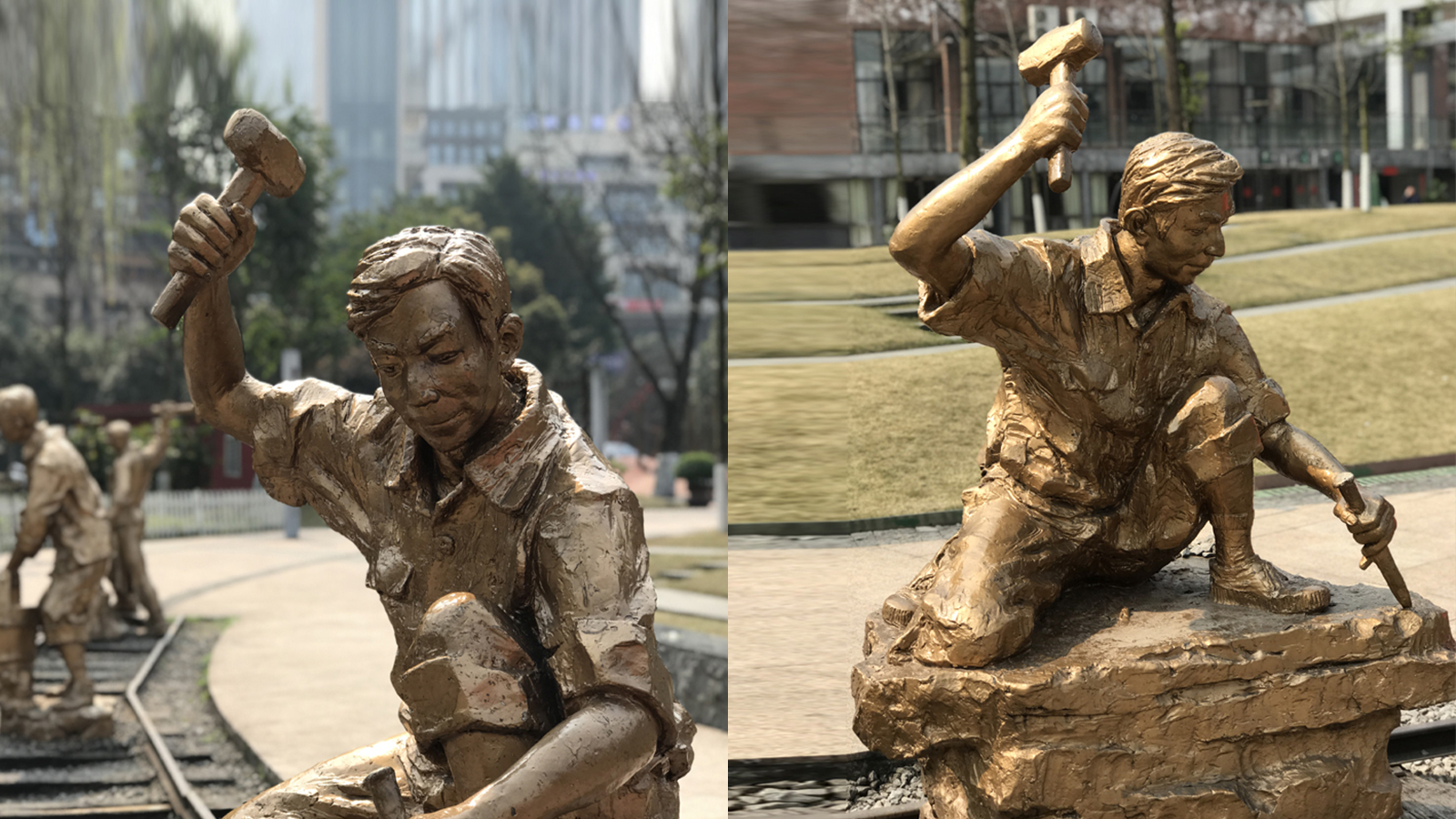 工人主題雕塑，倡導(dǎo)工匠精神 