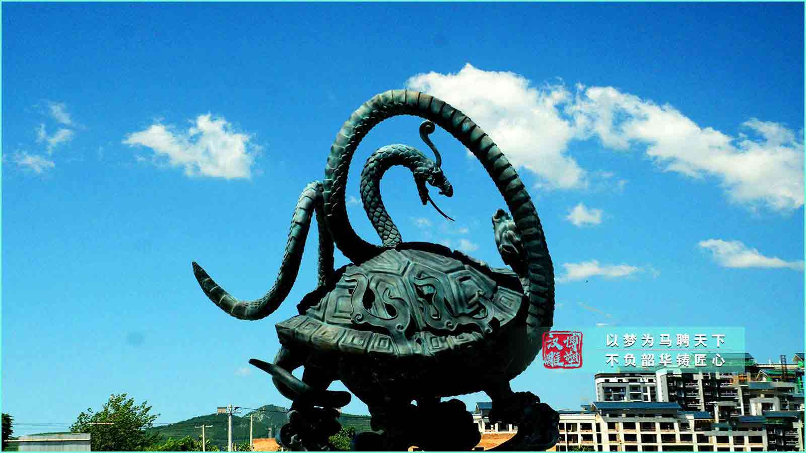 鑄銅四大神獸瑞獸雕塑,戶(hù)外園林景區(qū)寺廟雕塑擺件,鑄銅雕塑源頭工廠(chǎng)