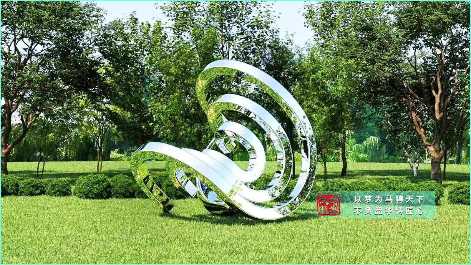 環(huán)形不銹鋼雕塑,小區(qū)別墅不銹鋼雕塑,鏤空異形不銹鋼定制廠(chǎng)家