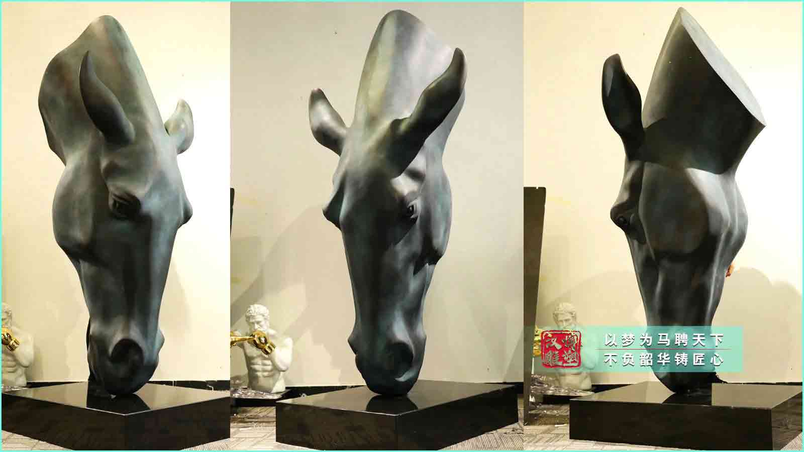 玻璃鋼馬頭雕塑,街頭藝術(shù)玻璃鋼雕塑,抽象玻璃鋼雕塑定制廠(chǎng)家