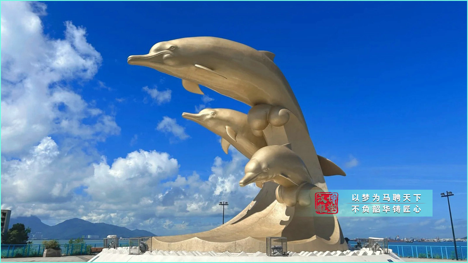 不銹鋼海豚雕塑,大型戶外海豚雕塑,戶外景觀雕塑源頭工廠