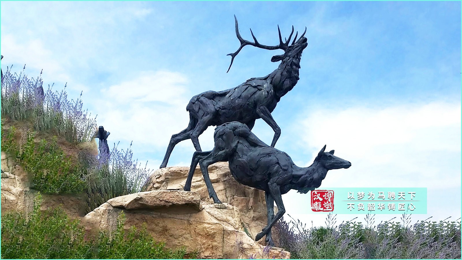 鹿雕像擺件,戶外銅雕源頭廠家,景觀雕像定制