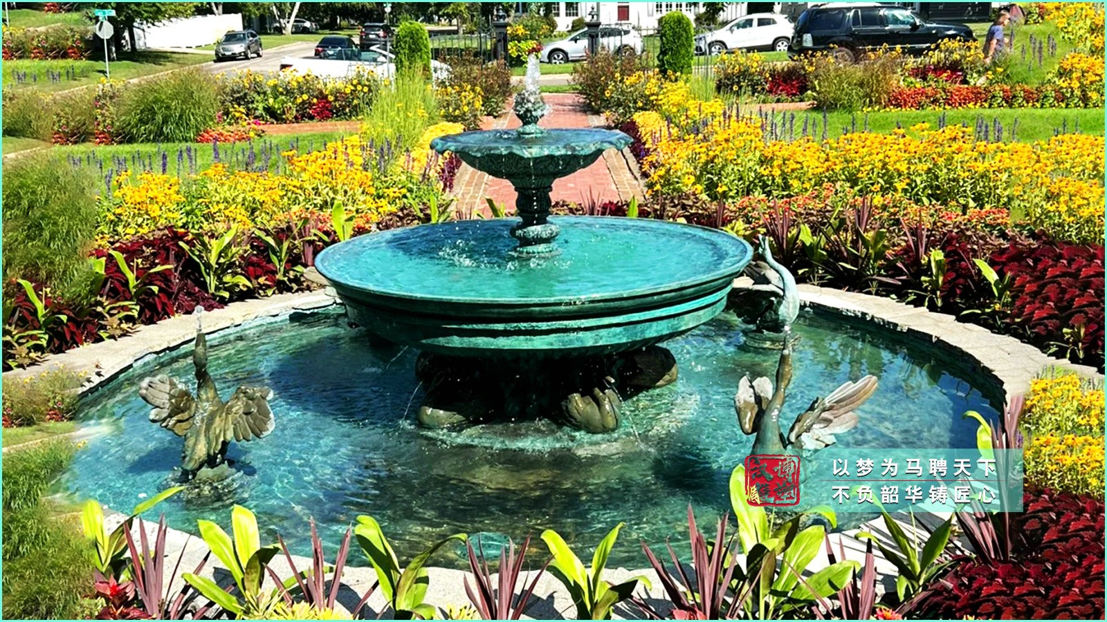 鑄銅歐式風格噴泉水景雕塑,別墅小區(qū)酒店大型銅雕噴泉,黃銅雕塑源頭
