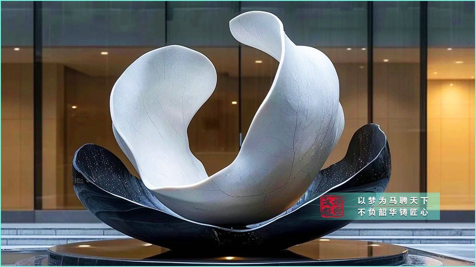 花瓣不銹鋼雕塑,酒店門口雕塑,創(chuàng)意抽象文化不銹鋼