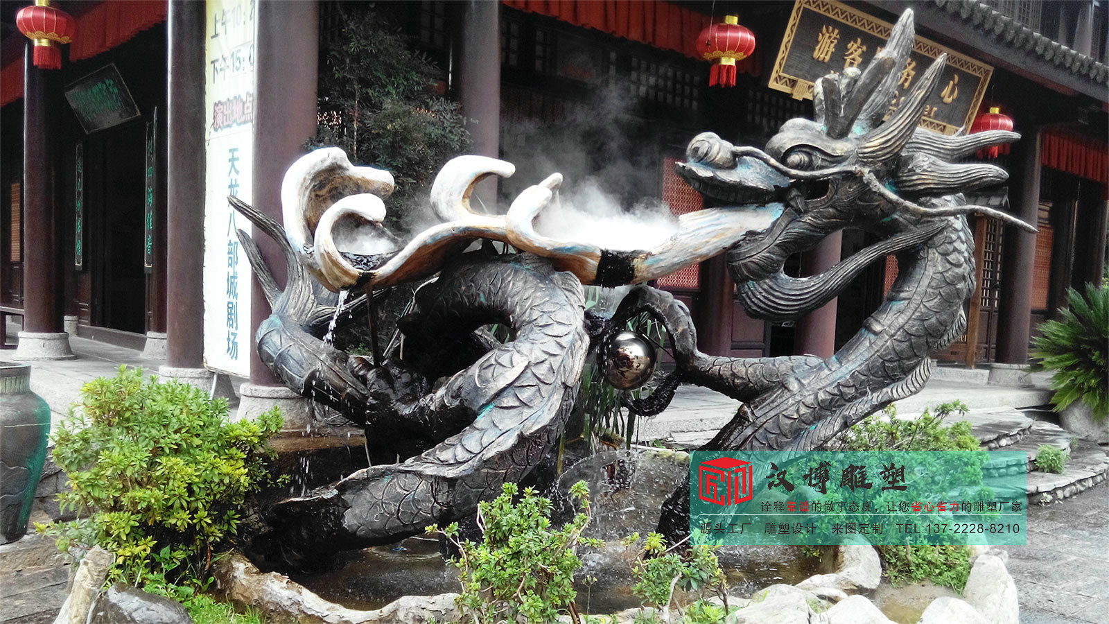 神獸龍雕塑文化承載與祥瑞象征，盡顯雕塑源頭工廠藝術(shù)底蘊