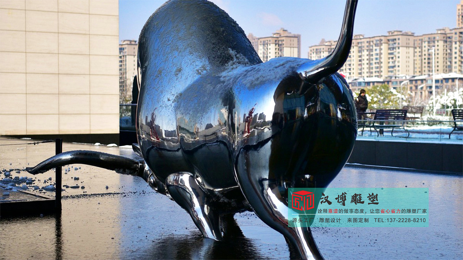 不銹鋼牛雕塑,藝術(shù)品雕塑加工,雕塑定制