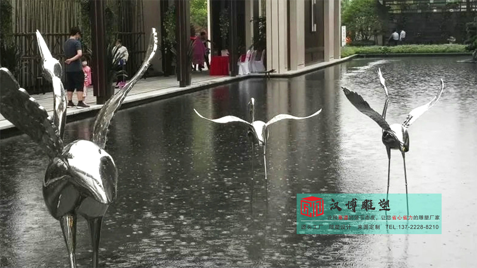 鏡面天鵝雕像,不銹鋼雕塑制作,金屬雕塑廠家