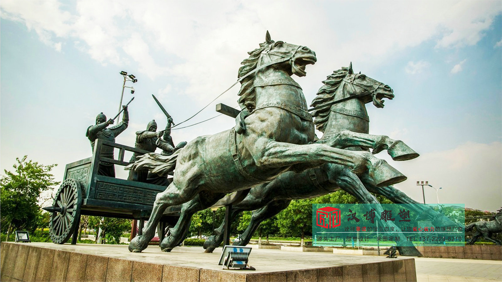 古代將士雕塑定做,戶外景觀雕像加工,公園銅雕廠家