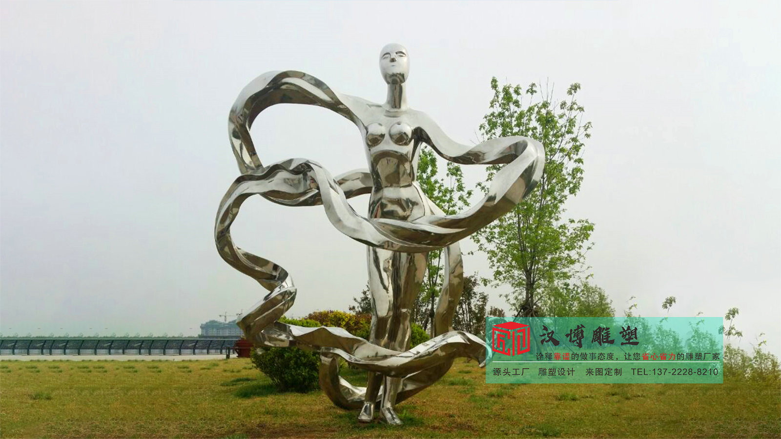 不銹鋼跳舞雕塑擺件,鏡面雕塑加工,園林雕塑加工廠家